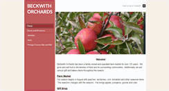 Desktop Screenshot of beckwithorchards.com